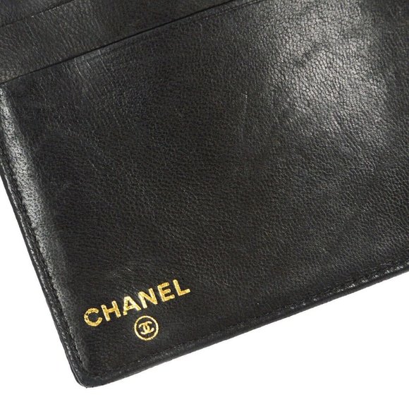 AUTHENTICITY GUARANTEED Chanel Long Bifold Wallet Purse Black Caviar Skin - Picture 5 of 9